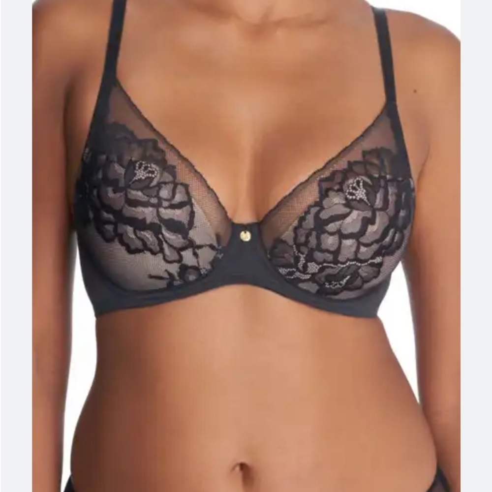 Natori 721150 Flora Contour Underwire Bra 32C Floral Lace VGU - Picture 4 of 13
